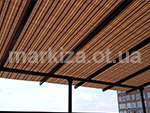 Тканинний навіс для сонцезахисту терас, літніх майданчиків, пентхаусів, дахів 3